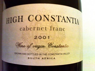 Constantia Wine Route Cape Town bottle
